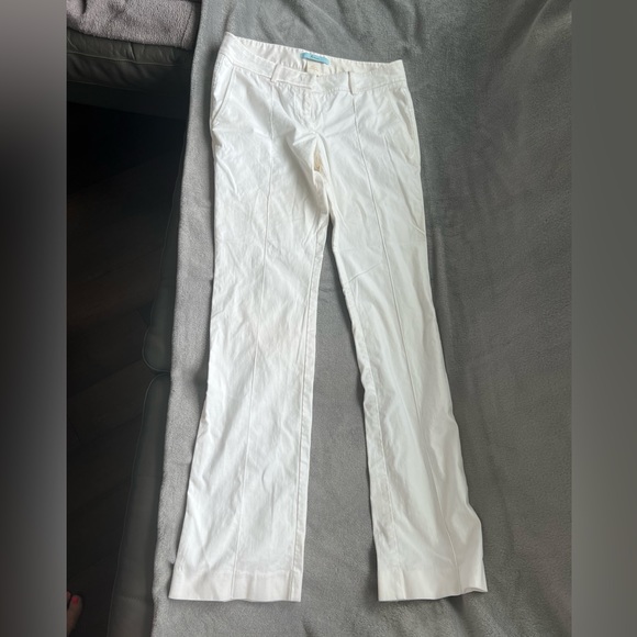 Guess cigarette slim white cotton dress pants, Size 8 - Picture 1 of 2